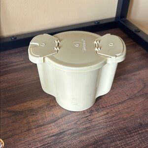 Tupperware yellow 70’s sugar Storage Container